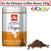 6x illy Ethopia Premium Coffee Beans Smooth Rich Full-bodied Espresso Cappuccino