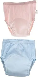 ifundom 2 Pack Baby Training Pants Cotton Fabric Diaper Covers for Newborns Toddlers Reusable Washable Training Pants for Boys Girls