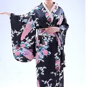 Women's Yukata Robe Kimono Japanese Traditional Masquerade Adults Kimono Coat Party