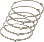 Hoement 5pcs Microwave Turntable Ring Microwave Plate Rack Replacement for Broken Turntable Base Random Color