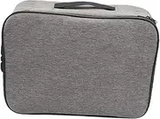 GLSTOY Box Important Document Organizer with Combination Lock Capacity File Box for Safe Storage and Travel Grey Multi Document Lock Bag for Organized Passport Valuables