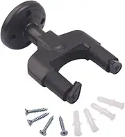 LRXIYODE Guitar Hanger Wall Mount Hook for Acoustic Electric Guitars Ukulele Mandolin and Banjo Sturdy Holder with Included Mounting Screws Space Saving Design for Safe Display