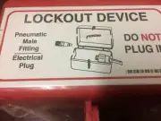 BRADY CORD & HOSE LOCKOUT PLO27E ELECTRICAL/PNEUMATIC COMBINATION SAFE & SECURED