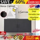 Metal Locker Storage Shelf Organizer Cabinet Buffet Sideboard Base Charcoal AU