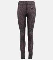 [Jet Set] Jet Set Leopard-print ski leggings AU 6 black