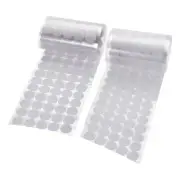 Self Adhesive Dots 20mm Diameter Hook and Loop Tapes White Nylon 250 Pairs