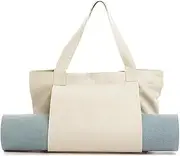Yoga Mat Storage Bag Canvas Yoga Mat Carrier Pilates Mat Shoulder Bag for Office Workout Pilates