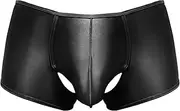[XCKNY] satin glossy men's open crotch underwear silk high elastic shiny shorts