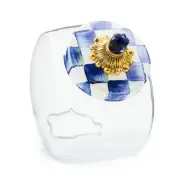 MacKENZIE CHILDS ROYAL CHECK COOKIE JAR BNIB
