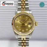 ROLEX勞力士 蠔式半金 69173 新包台鑽 盒證配件齊全 錶徑 26MM 自動機械