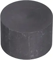ANKROYU Graphite Ingot Block, Graphite Plate Milling Surface, Wear Resistant High Purity Graphite Plate for Melting Casting Electrolysis Electroplating (Diameter 75, Thickness 50mm)