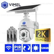 ULTRA HD 2K Security Camera Solar Powered WIFI 128GB Farm LIVE VIEW PTZ Remote