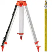 Vevor Super Combination 1.65m Aluminum Tripod + 5m Staff For Rotary Laser Leveltop