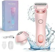 2024 Best Electric Razor for Women - Waterproof Shaver, Dusk Silk Glide Pro for Painless Hair Removal Pink