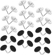 DOITOOL 200pcs Pushpins Transparent and Thumbtacks for Bulletin Board Memo Board and Corkboard Wall Tacks for Marking and Photo Display