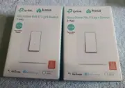 2 NiB Kasa Smart Wi-Fi Light Switch 3 Way HS210 2.4GHz -Needs Neutral Wire
