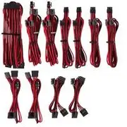Corsair Premium Individually Sleeved PSU Cables Pro Kit - Red/Black