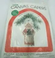 Leisure Arts Dick Martin Plastic Canvas Capers Kit Mrs. Claus No. 402 VTG 1981