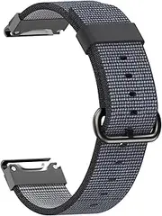 [ISOUDE] 22mm Nylon Quick Release Watchband For Garmin Fenix 6 6X Pro 5 5X Plus 935 Approach S60 Quatix5 Watch Easyfit Wrist Band Straps