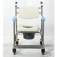 在飛比找樂天市場購物網優惠-均佳不銹鋼便器椅洗澡椅(附輪)JCS-302 免運費配送