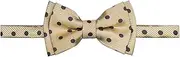 [Retreez] Chic Preppy Polka Dots Woven Microfiber Pre-tied Boy's Bow Tie