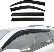 AUSGO Weathershields Compatible with Toyota Land Cruiser Landcruiser 200 LC200 2007-2021, Weather Shields Window Visors Wind Deflectors Sun Rain Guard 4PCS Set