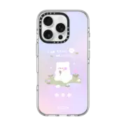 iPhone 16 Pro Clear Case MagSafe Compatible no rain, no flowers by sleepydaze