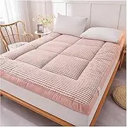 Skin Friendly Futon Mattress Japanese Floor Mattress, Roll Up Tatami Mat,Ultra Soft Fluffy Foldable Bed Sleeping Pad,Breathable Sleeping Pad Floor Bed,Portable Guest Mattress(A,90 * 200cm)