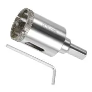 Diamond Hole Saws Glass Drill Bits 30mm with Center Guide Drill Bit Zinc Plated