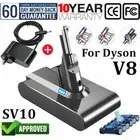For Dyson V8 Battery SV10 Absolute Animal Motorhead Cordless Charger
