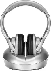 TV Wireless Headphones, Over Ear Headsets with RF Transmitter Charging Dock, Digital Stereo TV Watching Headsets Ideal for Seniors & Hearing Impaired