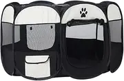 i.Pet Pet 3XL Large 8 Panel Dog Playpen Rabbit Play Pen Playpens Fence Cage Cages Puppy Exercise Enclosure Crate Pets Barrier Portable Outdoor Indoor Run Gate Guinea Pig Heavy Panels Kennel