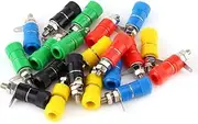 20pcs Binding Post Female Socket Jack for Banana Plug Connectors Red Black Color-Coding Audio Speaker Terminal for Electrical Equipment