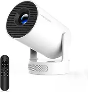 Mini Projector 4K Support with WiFi 6 and Bluetooth 5.4, 5w Soundbase Speaker, Auto Vertical Keystone 180°Rotatable Portable Proyector for Home Bedroom Outdoor