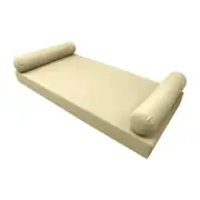 |SLIPCOVER ONLY|S5 Daybed Mattress Bolster Pillow Cover Knife Edge Queen AD103