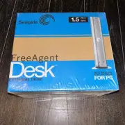 Seagate FreeAgent Desk 1.5TB USB 2.0 External Hard Drive - New and Sealed