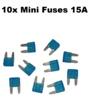 10x 15 AMP Mini Car Fuse Blade Truck Auto 15A Automotive Fuses