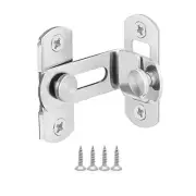 180/90 Degree Stainless Steel Sliding Door Lock With Screws Accessories For Door