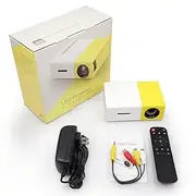 Generic Mini LED Projector Portable 1920x1080 Resolution Large Screen LED HD Projector for Home Outdoor Theatre Movie Picture Bedroom Outdoor Office Classroom Multimedia Player (AU Plug)