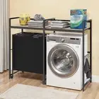 Over Washing Machine Washer Shelf Storage w/Wheels Utility Rack Bathroom Room