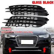 For Audi A6 C7 Sedan 2012-2015 Honeycomb Style Mesh Fog Light Grill Grille Cover (for: Audi)