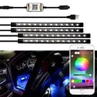 RGB LED Interior Floor Atmosphere Strip Lamp Lights Car Accessories Decorative