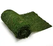 Byher Dried Moss Table Runner for Party Garden Decoration, Dark Green (30cm X 180cm (12" x 71"))