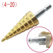 Car Repair Tool Hole Cutter Step Drill Bit 4-20mm HSS steel For Sheet Metal Tool