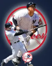 New York Yankee Lithograph print of Aaron Judge