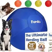 25" Herding Ball for Dogs, for Australian Shepherd, for Cattle Dogs, for Border Collie, for Blue Heelers & Other Medium to Large Dogs, Herding Dog Ball, Herding Dog Toys, Horse Ball - Blue