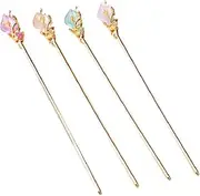 4PCS Chinese Style Hair Stick, Long hair Metal Hair Pins, Metal Chinese Style Hair Stick, Vintage Hair Sticks for Women, Hair Forks Hair Chopsticks (Style 1, One Size)