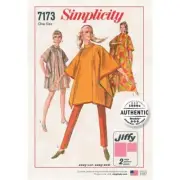 Simplicity Sewing Pattern 7173 Misses Ladies Jiffy Poncho Dress One Size Vintage