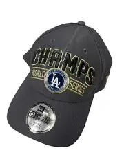 New EraLos Angeles Dodgers 39THIRTY 2020 World Series Champions Locker Room Hat