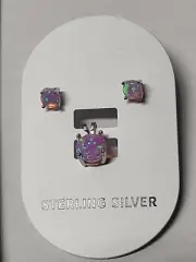 Sterling Silver Pink Fire Opal Stud Earrings And SOLITAIRE Stone Pendent Set